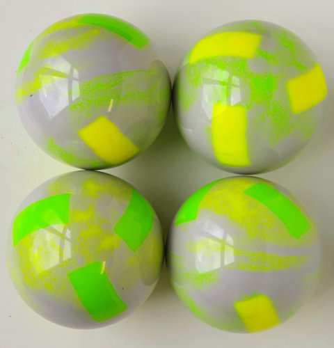 Gradient silver gray / Fluo Green - Fluo yellow
