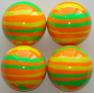 Fluorescent orange, fluorescent green, yellow, fluorescent