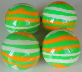 Flluo green, flluo orange, white