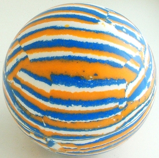 WHITE-Italian blue, fluorescent orange