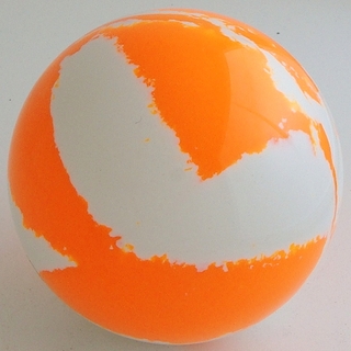 BIANCO- arancio fluo