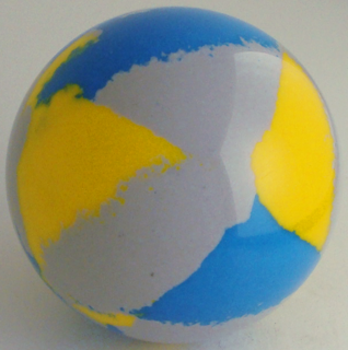 Silver-gray chrome yellow, blue Italian