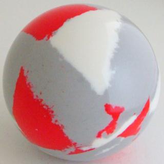 Silver gray - white, fluorescent red