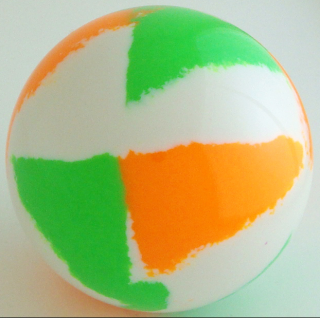 WHITE - fluorescent orange, fluorescent green