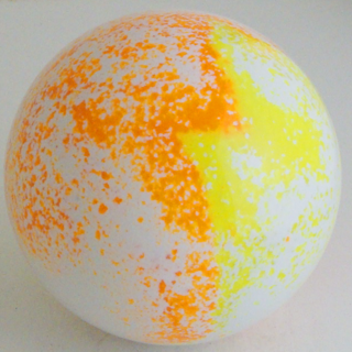 White - fluorescent orange, fluorescent yellow