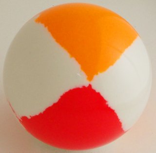 WHITE-fluorescent orange, red fluo