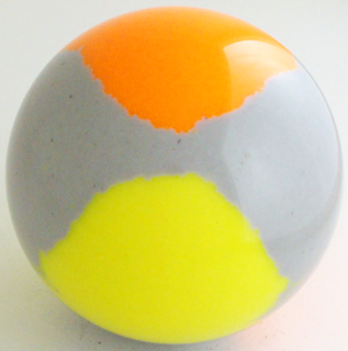 Silver gray - fluorescent yellow, fluorescent orange