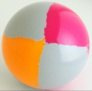 Silver gray - magenta fluorescent, fluorescent orange