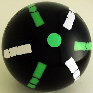 Black, white, green fluorescent