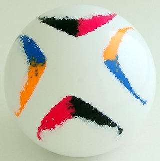 WHITE MIX, fluorescent orange, ocean blue-black, fluorescent fuchsia