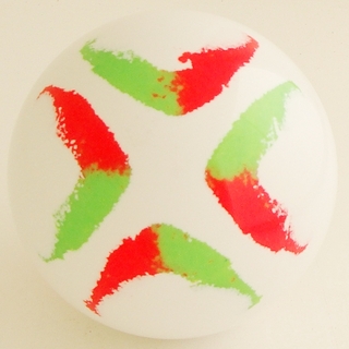 WHITE-fluorescent green, fluorescent red