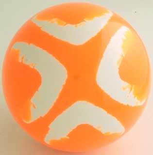 fluorescent orange-white