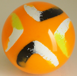 Fluorescent orange-white, black, yellow