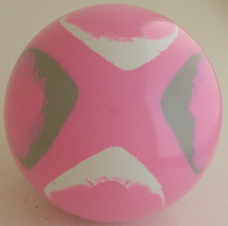 Fluorescent pink - white, silver gray