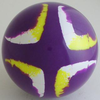 Neon Purple - white, fluorescent yellow