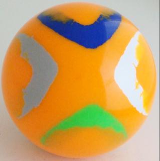 Fluorescent orange - multicolor T.U.