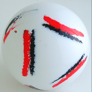 WHITE - fluorescent red, black