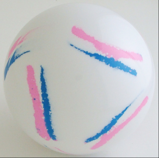 WHITE - fluorescent pink ,lt. blue Italy