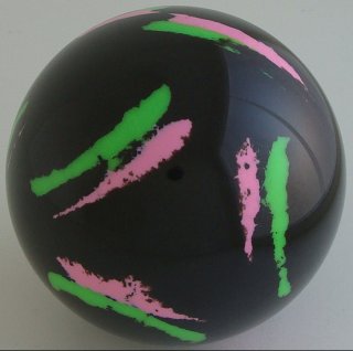 BLACK - fluorescent green, fluorescent pink