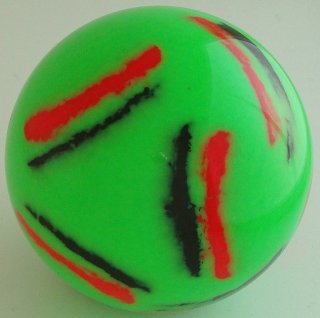 GREEN FLUO - fluorescent red, black