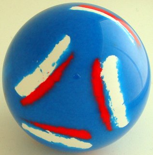 BLUE ITALY - white, fluorescent red