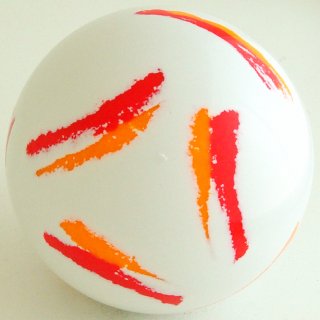 White-fluorescent red, fluorescent orange