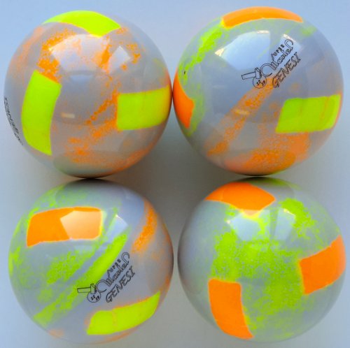 shaded silver gray / fluorescent yellow - fluorescent orange