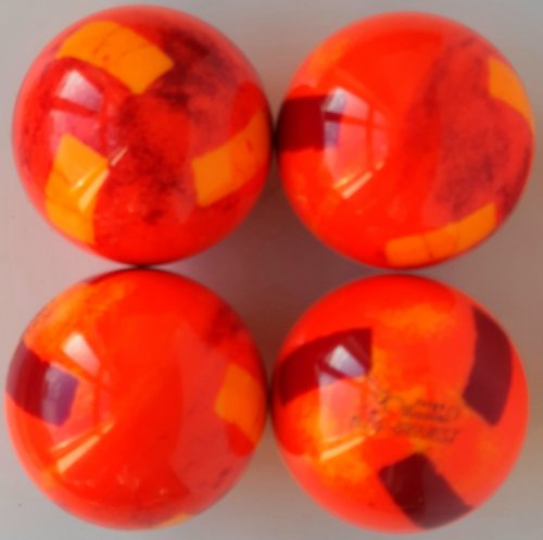 Rosso fluo flash sfumato / Arancio fluo - Amaranto chiaro